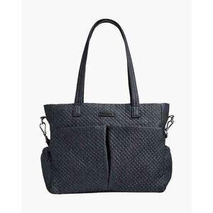 Vera Bradley Navy Blue Quilted Diaper Baby Bag with Changing Pad